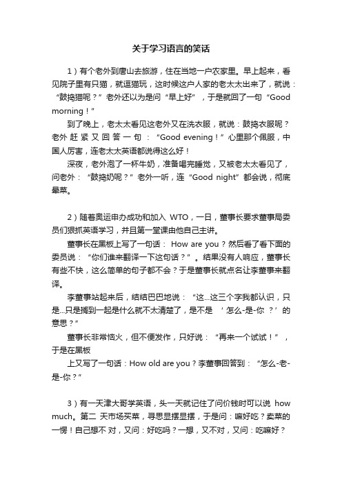 关于学习语言的笑话