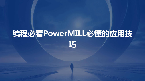 2024版编程必看PowerMILL必懂的应用技巧