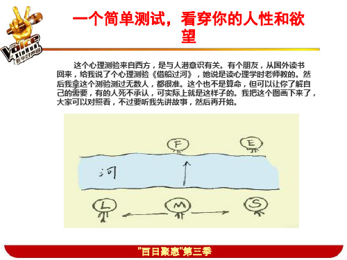 一个简单的测试 看透你的人性和欲望