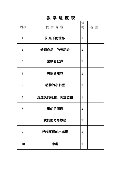 小学美术教案五年级上册(岭南版)