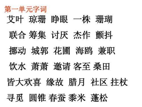 词语归类