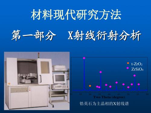 第一章 X射线物理基础