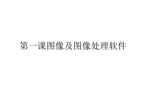 八年级上册信息技术第一单元第一课图像及图像处理软件