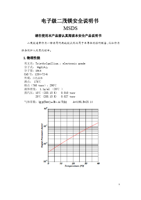 二茂镁MSDS