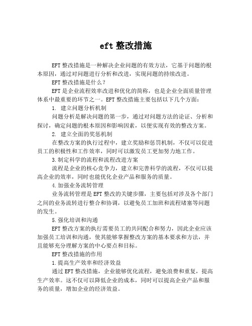 eft整改措施