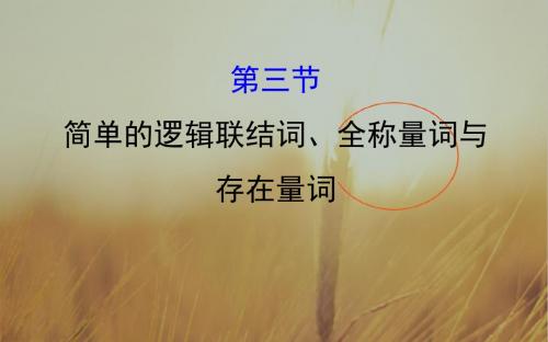 2018届高考数学理科全国通用一轮总复习课件:第一章 集合与常用逻辑用语 1-3 精品