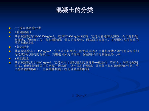 土木工程材料42普通混凝土的组成材料