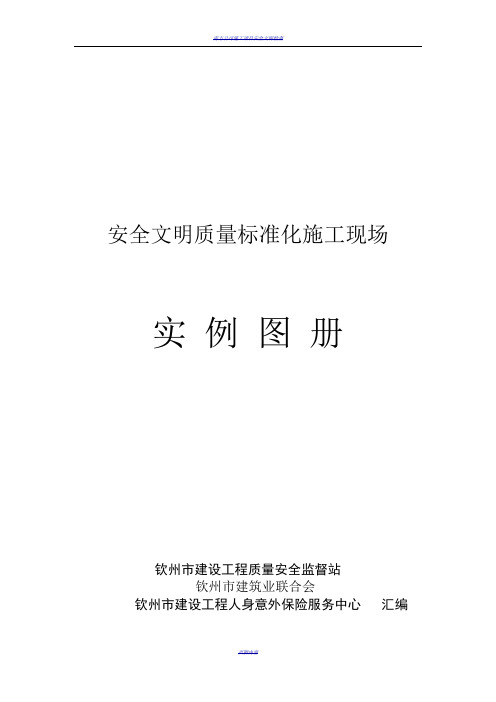 安全文明质量标准化施工现场实例图册(2014.8.19)