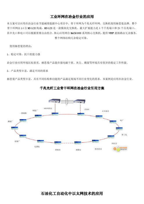 冶金行业石油化工煤矿