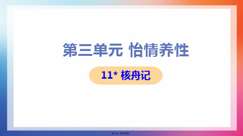 部编人教版八年级下册初中语文 第11课 核舟记 教学课件