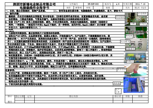 SOP-002电脑裁线指导书