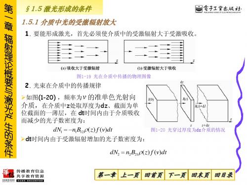 激光原理与应用电子课件1.5