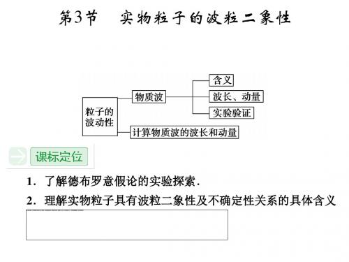 实物粒子的波粒二象性PPT课件 鲁教版