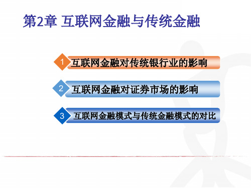 第2章 互联网金融与传统金融