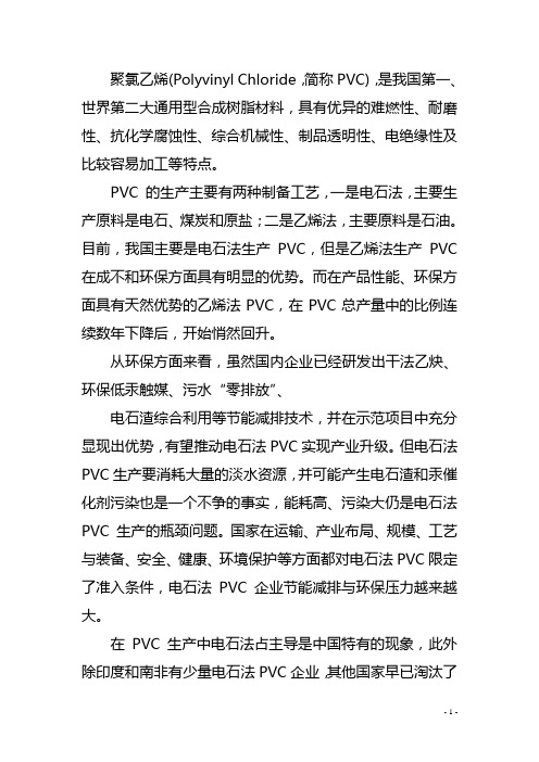 PVC项目可行性报告