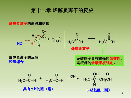 第十二章 烯醇负离子的反应(兼容)