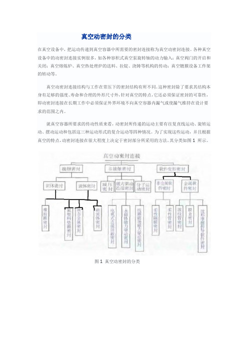 真空动密封的分类