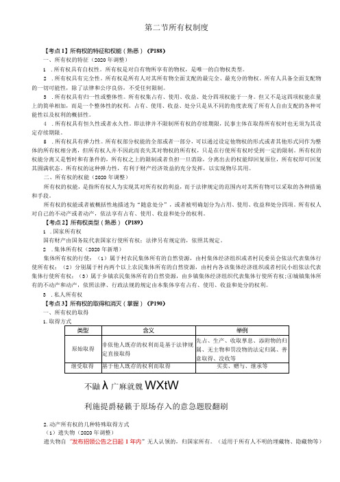 税务师考试(法律)第39讲所有权的特征和权能、所有权类型、所有权的取得和消灭、共有