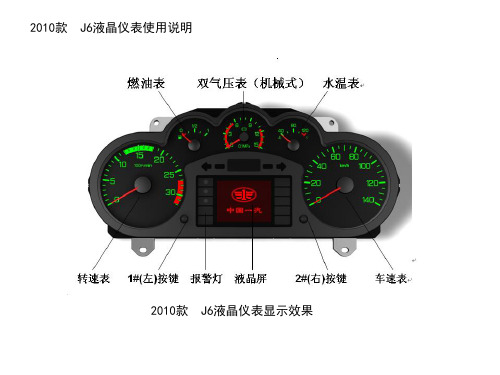 J6电控发动机车辆智能仪表说明