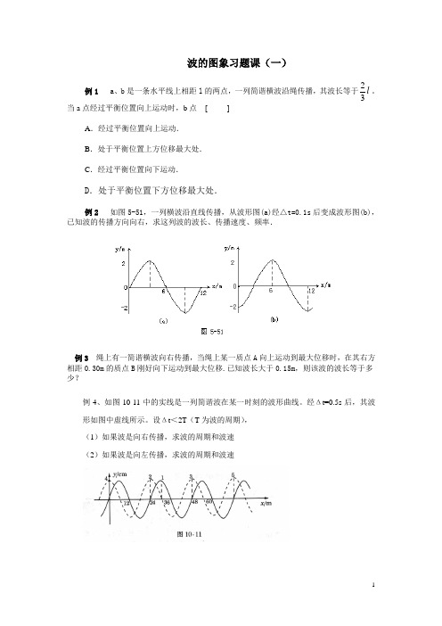 高中物理(波)专项练习题(3个专题)