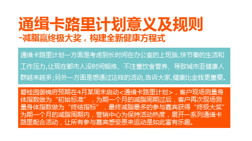 精选-2019春季减脂健身计划活动策划方案