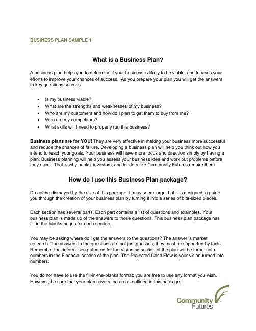 Business Plan Template1