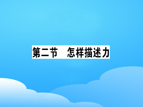 第六章 第二节 怎样描述力—2020秋沪科版八年级物理上册课堂学习课件