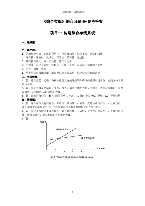 网络综合布线参考答案