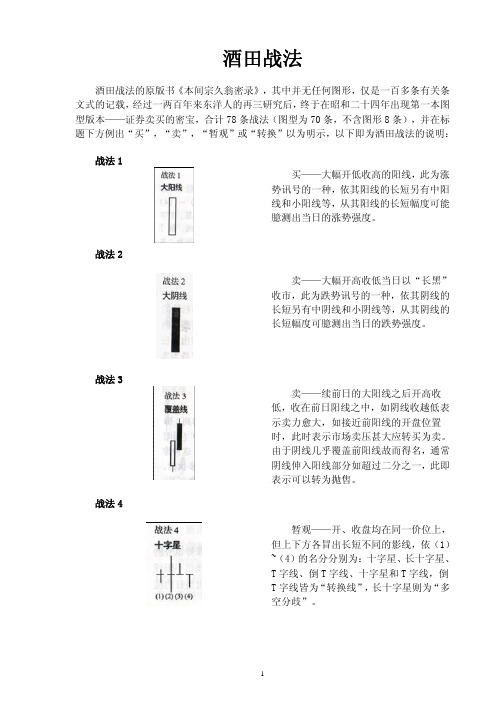 酒田战法