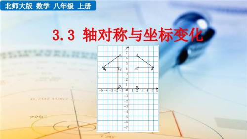 北师大版八年级数学上册3.3 轴对称与坐标变化 课件