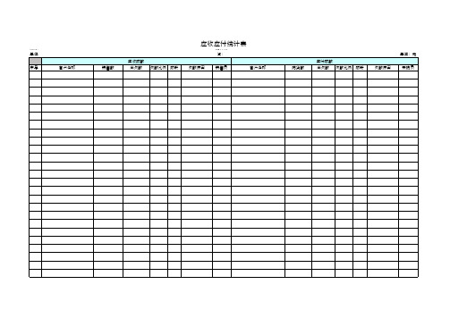 应收应付统计表 excel电子表格实用工 