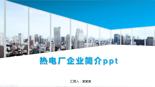 热电厂企业简介ppt