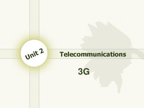 机电英语(教育部2007版)Unit 2-Telecommunications