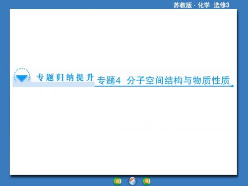 苏教版高中化学选修物质结构与性质 分子构型与物质性质课件4