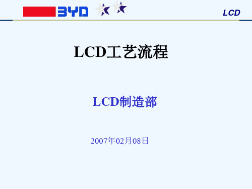 LCD工艺流程简要介绍(ppt 25页)