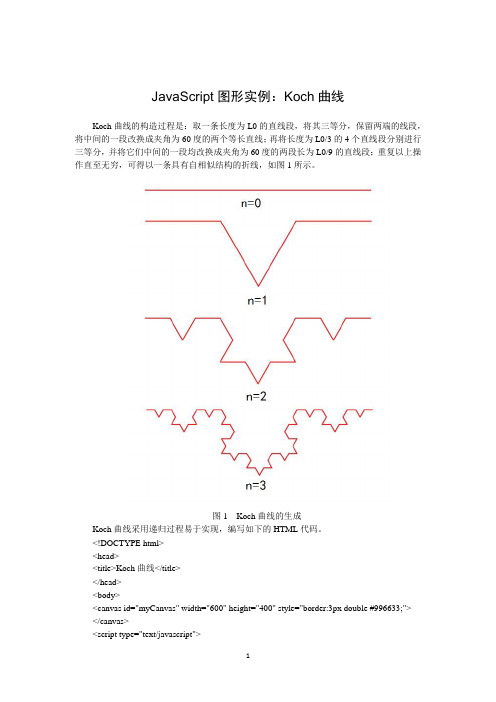 JavaScript图形实例：Koch曲线