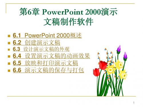 第6章 PowerPoint 2000演示文稿制作软件