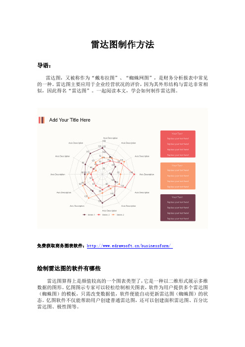 雷达图制作方法