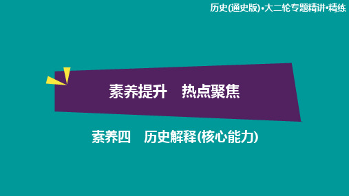 2020年高考历史(通史版)大二轮专题精讲精练素养提升素养4