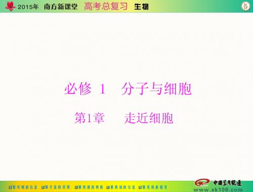 高考总复习生物 必修1 第1章 从生物圈到细胞、细胞的多样性和统一性[配套课件]