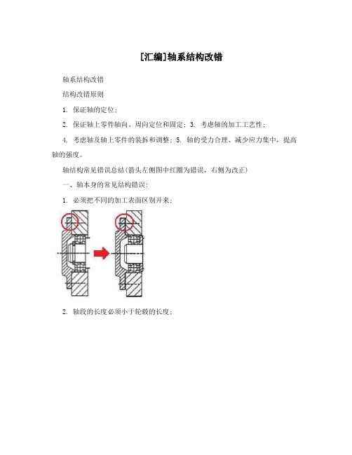 [汇编]轴系结构改错