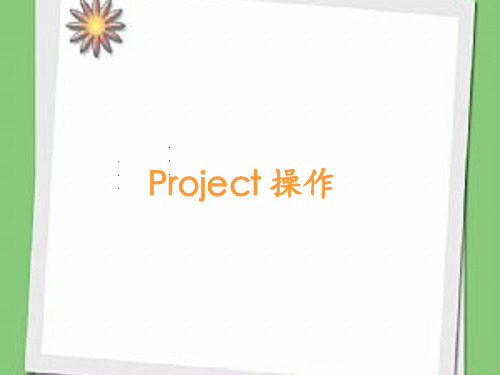 Project_操作 ppt课件