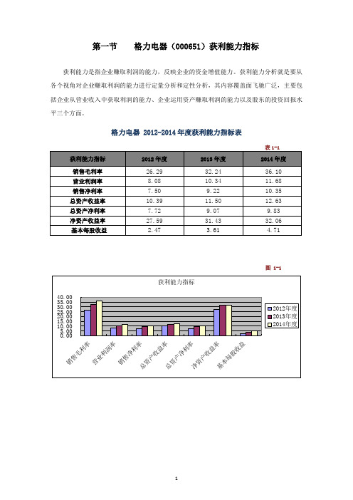 格力电器-获利能力作业3WORD