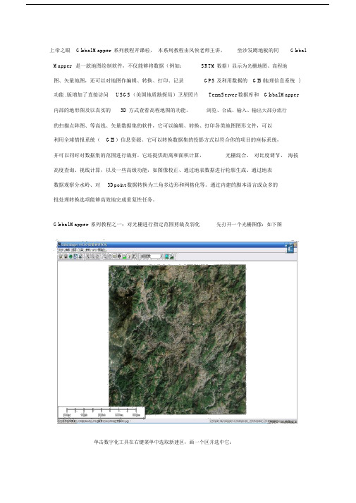 GlobalMapper操作手册.docx