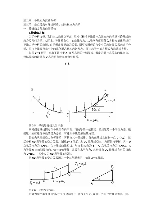 悬链线方程及曲线弧长