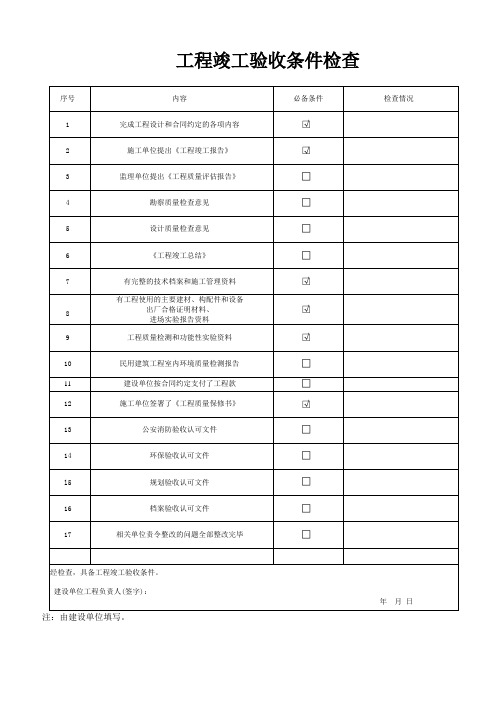 装饰装修工程验收资料表格