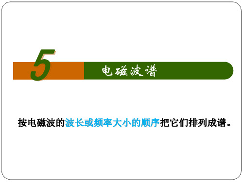 人教版高中物理选修3-4第十四章 14.5 电磁波谱：29张PPT