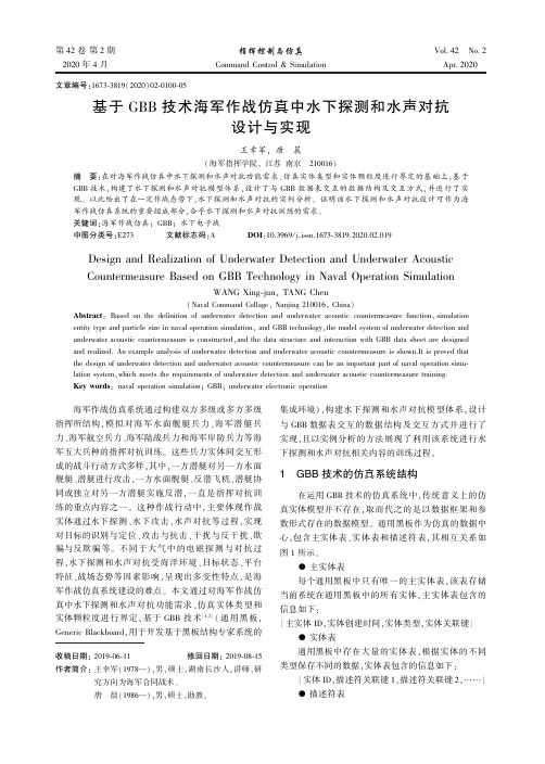 基于gbb技术海军作战仿真中水下探测和水声对抗设计与实现