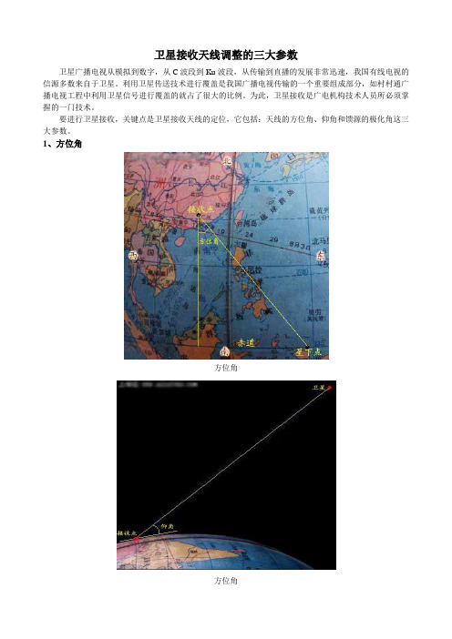 卫星接收天线调整的三大参数