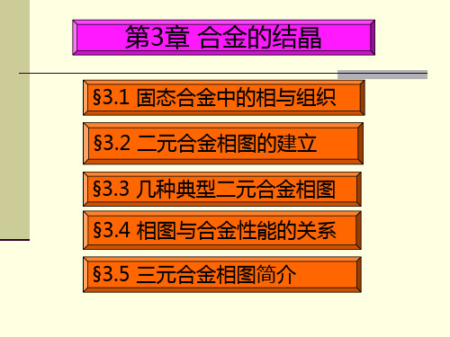 第三章二元合金相图